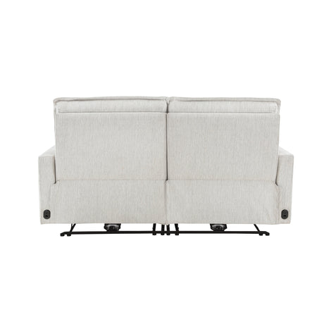 Salida White Power Double Reclining Loveseat - Ornate Home