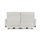 Salida White Power Double Reclining Loveseat - Ornate Home