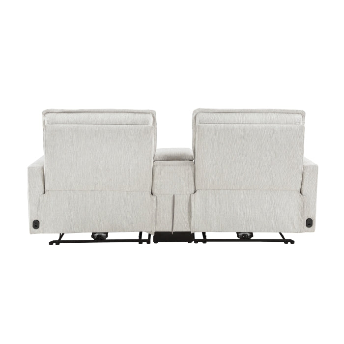 Salida White Power Double Reclining Loveseat - Ornate Home