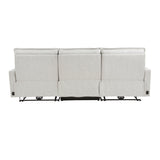 Salida White Power Double Reclining Sofa - Ornate Home