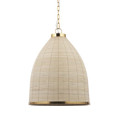 Saliha Brass Cane Metal Pendant Light - Ornate Home
