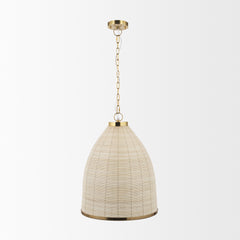 Saliha Brass Cane Metal Pendant Light - Ornate Home