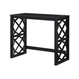 Salina Black 3-Piece Pack Desks w/ Stool Set - Ornate Home