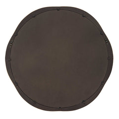 Salina Woodtone Round Bamboo Mirror - Ornate Home