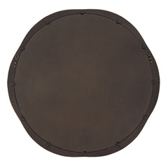 Salina Woodtone Round Bamboo Mirror - Ornate Home