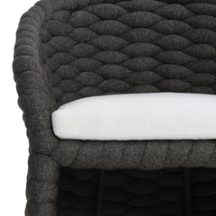 Salinas Dark Umber/White/Cream Arm Chair - Ornate Home