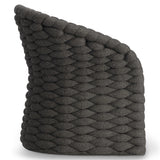 Salinas Dark Umber/White/Cream Arm Chair - Ornate Home