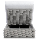 Salinas Gray Outdoor Chaise - Ornate Home