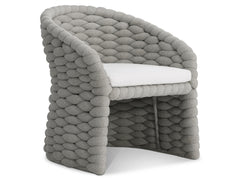 Salinas Nordic Grey/White/Cream Arm Chair - Ornate Home