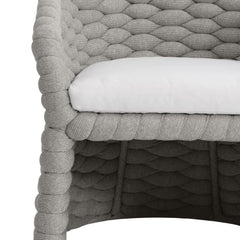 Salinas Nordic Grey/White/Cream Arm Chair - Ornate Home