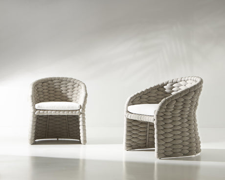 Salinas Nordic Grey/White/Cream Arm Chair - Ornate Home