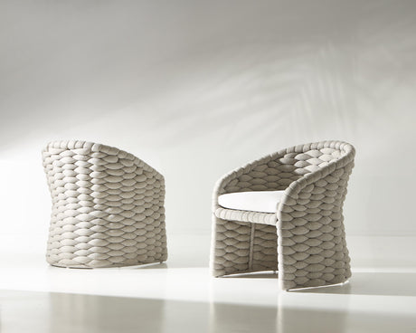 Salinas Nordic Grey/White/Cream Arm Chair - Ornate Home