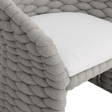 Salinas Nordic Grey/White/Cream Arm Chair - Ornate Home