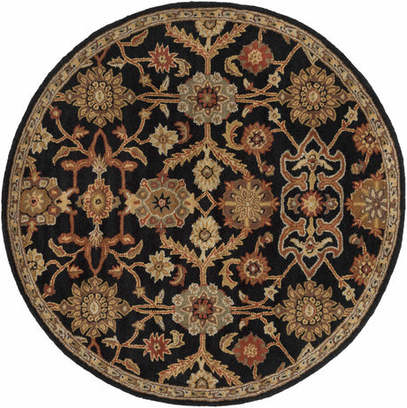 Salix Hand Tufted Black Wool Rug - Ornate Home