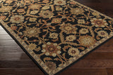 Salix Hand Tufted Black Wool Rug - Ornate Home