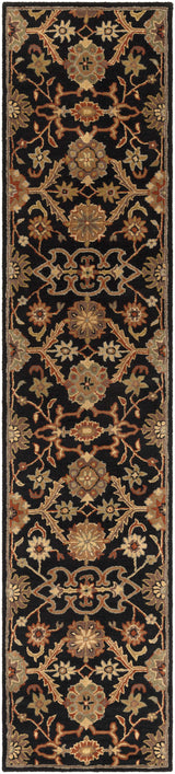 Salix Hand Tufted Black Wool Rug - Ornate Home