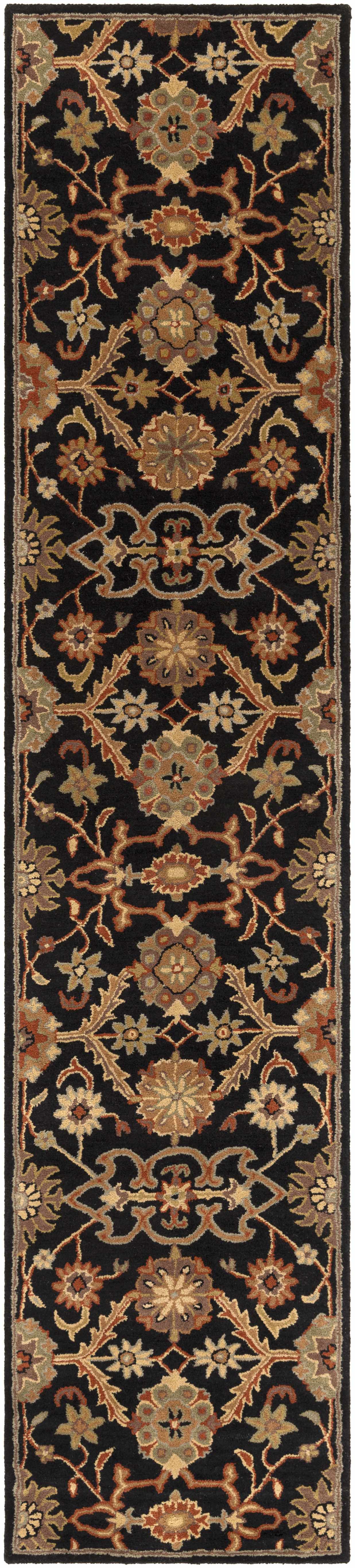 Salix Hand Tufted Black Wool Rug - Ornate Home