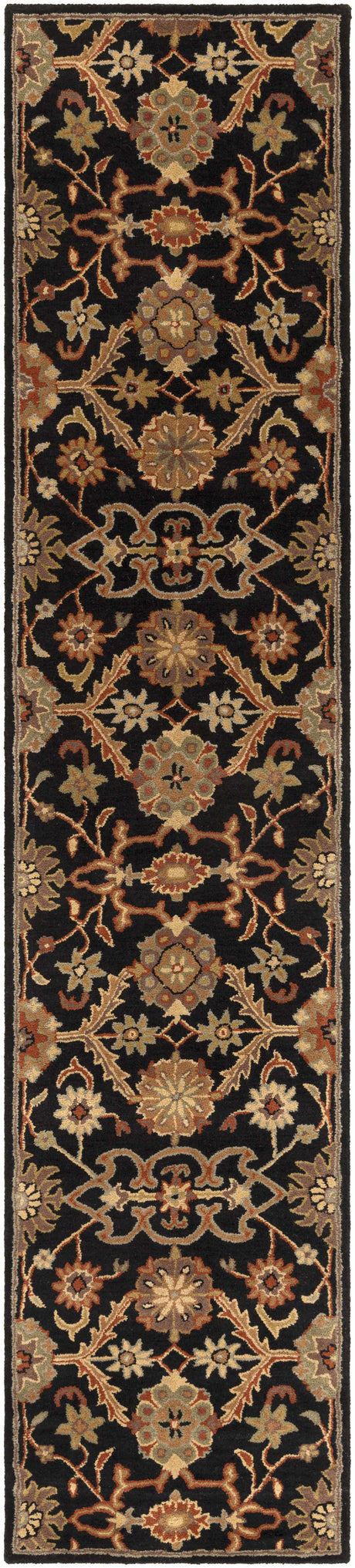 Salix Hand Tufted Black Wool Rug - Ornate Home