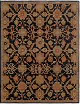 Salix Hand Tufted Black Wool Rug - Ornate Home