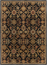 Salix Hand Tufted Black Wool Rug - Ornate Home