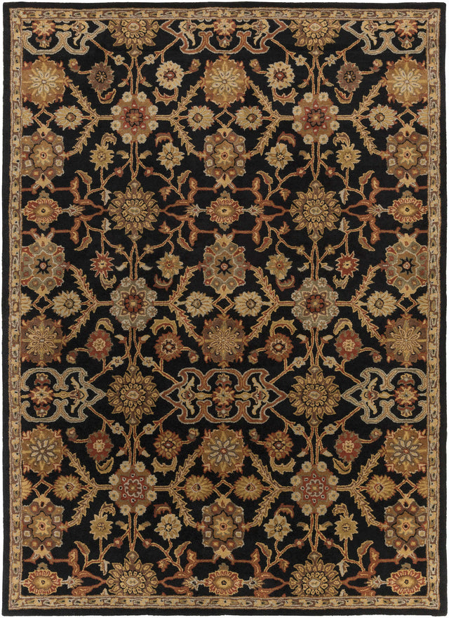 Salix Hand Tufted Black Wool Rug - Ornate Home
