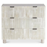 Salka White/Selenite Nightstand - Ornate Home