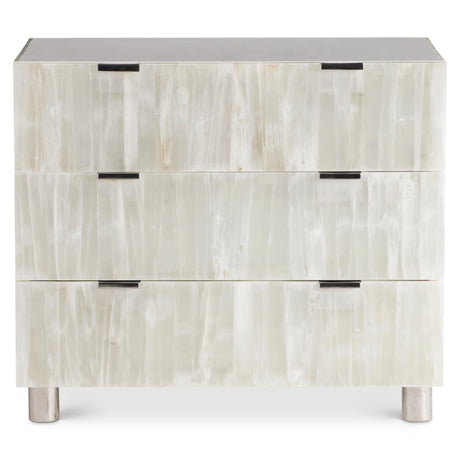 Salka White/Selenite Nightstand - Ornate Home