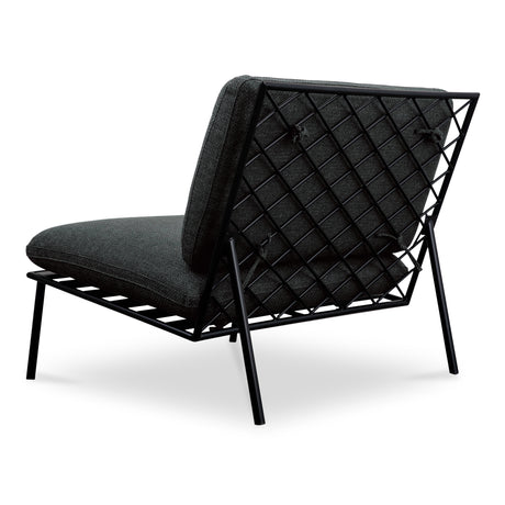 Salma Speckled Charcoal Outdoor Accent Chair - Ornate Home