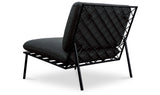 Salma Speckled Charcoal Outdoor Accent Chair - Ornate Home