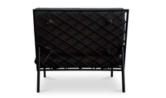 Salma Speckled Charcoal Outdoor Accent Chair - Ornate Home