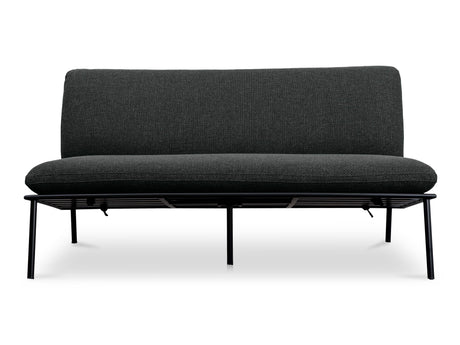 Salma Speckled Charcoal Outdoor Sofa - Ornate Home