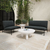 Salma Speckled Charcoal Outdoor Sofa - Ornate Home