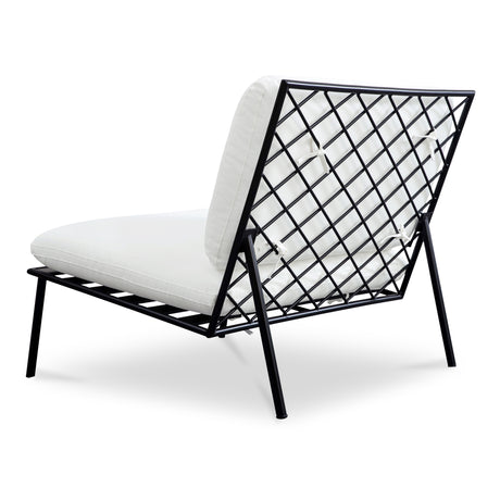 Salma White Outdoor Accent Chair - Ornate Home