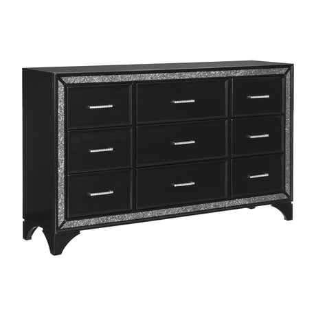 Salon Black Dresser - Ornate Home