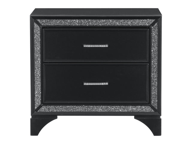 Salon Black Nightstand - Ornate Home