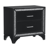 Salon Black Nightstand - Ornate Home