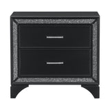 Salon Black Nightstand - Ornate Home