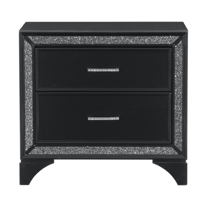 Salon Black Nightstand - Ornate Home