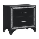 Salon Black Nightstand - Ornate Home