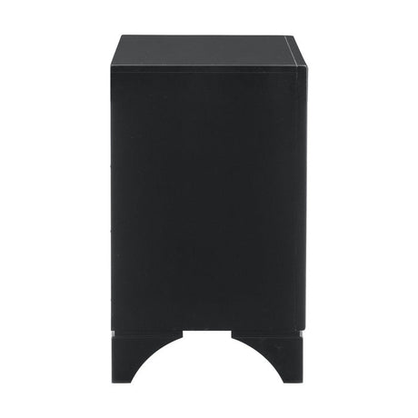 Salon Black Nightstand - Ornate Home