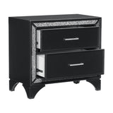 Salon Black Nightstand - Ornate Home