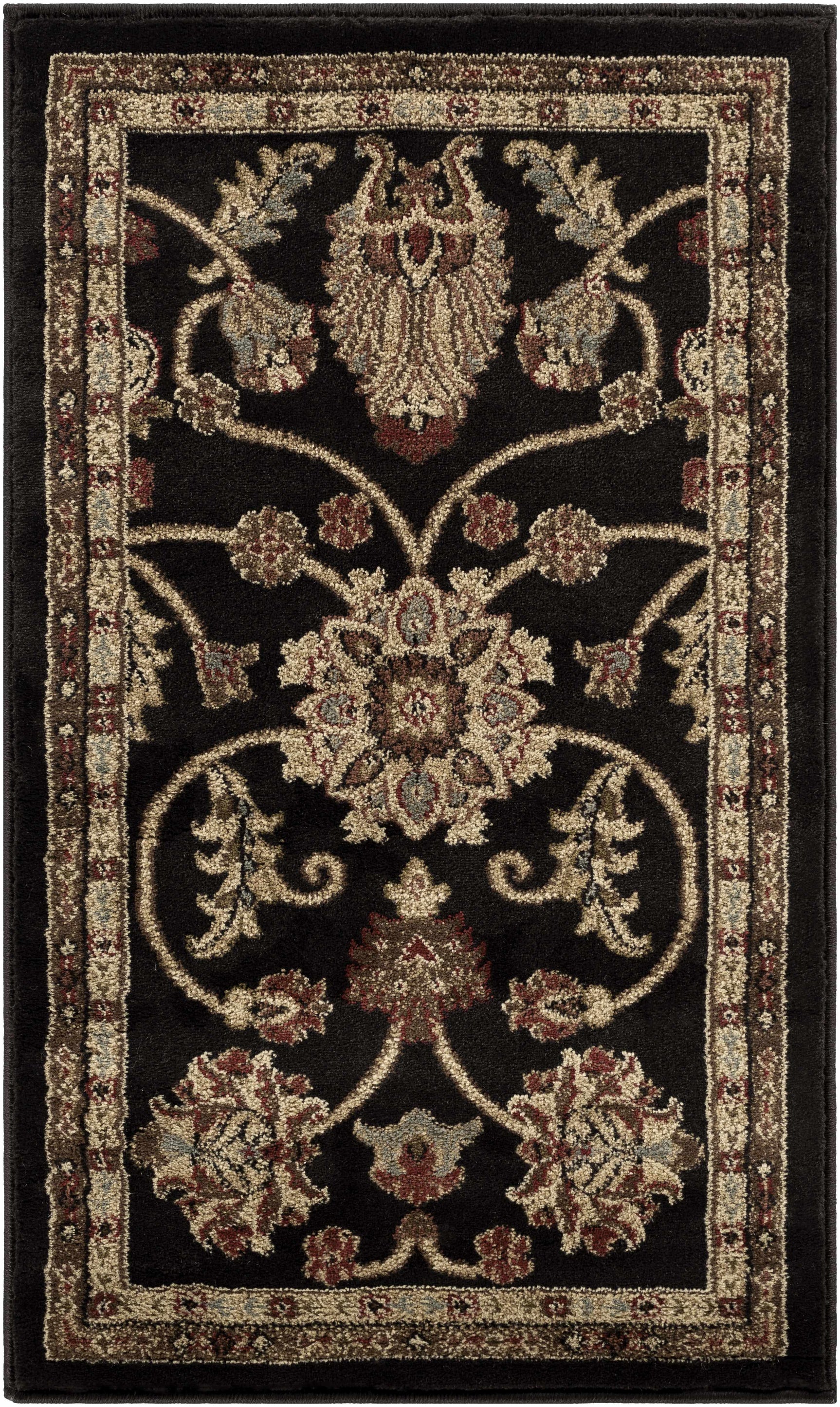 Salona Luxe Black Rug - Ornate Home