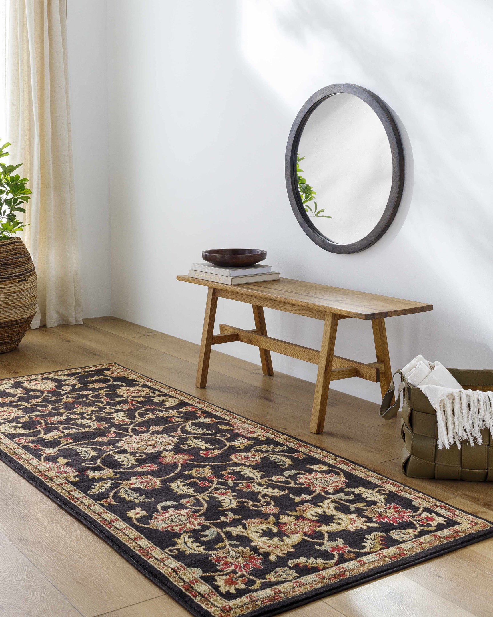 Salona Luxe Black Rug - Ornate Home