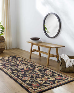 Salona Luxe Black Rug - Ornate Home