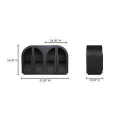Salone Black Cabinet - Ornate Home