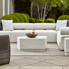 Saltwater White Concrete Coffee Table - Ornate Home