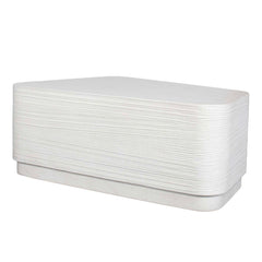 Saltwater White Concrete Coffee Table - Ornate Home
