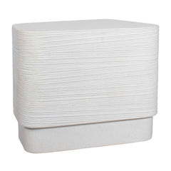 Saltwater White Concrete Side Table - Ornate Home