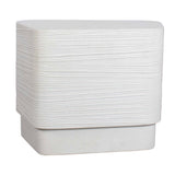Saltwater White Concrete Side Table - Ornate Home
