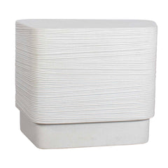 Saltwater White Concrete Side Table - Ornate Home